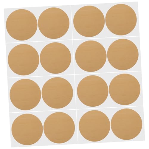 GLSTOY 20 Blatt Runde Scratch Off Sticker Selbstklebend mit Schützendem Metallüberzug Einfach Anzuwenden für DIY Rubbellose Partyspiele Geburtstags und Teamevents von GLSTOY