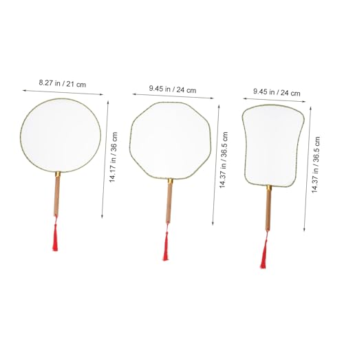 GLSTOY 3 Stück Teiliges DIY Graffiti Fächer Leerer Handventilator mit Natürlichem Bambusgriff Weißer Runder für Kreative Bastelprojekte für Jungen und Mädchen Zufällige GLSTOY 3 Stück Teiliges DIY Graffiti Fächer Leerer Handventilator mit Natürlichem Bambusgriff Weißer Runder für Kreative Bastelprojekte für Jungen und Mädchen Zufällige von GLSTOY