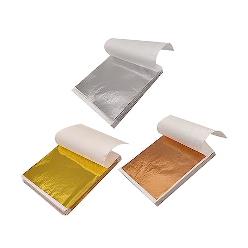 GLSTOY 300Blätter Imitation Goldfolie Mehrfarbige Goldblätter für Bastelprojekte Kunsthandwerk Dekoration DIY und Partys von GLSTOY