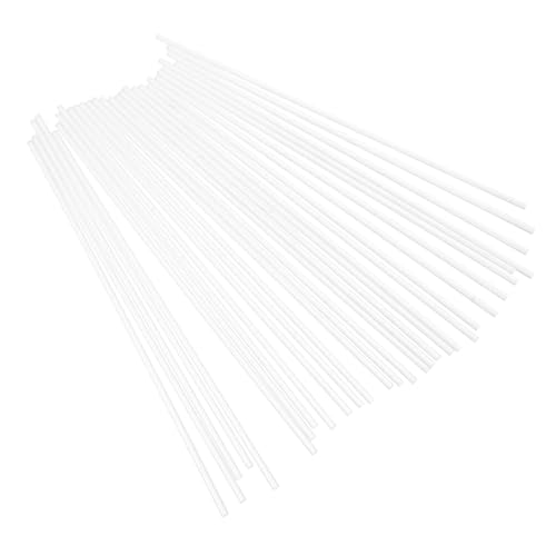 GLSTOY 30Stücke Acrylstäbe für Bastelarbeiten Transparente Zylinderstäbe zur Unterstützung von Figuren und Puppen Vielseitig Einsetzbar für Kuchendekoration und DIY Projekte von GLSTOY