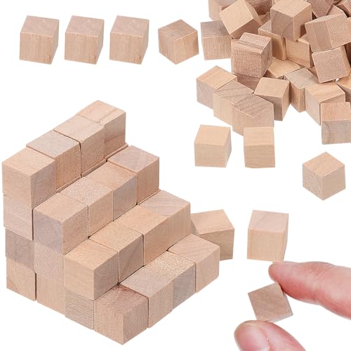 GLSTOY 400 Stück Holzklötzchen Unfertige Quadratische Blöcke Naturholz Bastelmaterial für Kreative DIY Projekte für Erwachsene GLSTOY 400 Stück Holzklötzchen Unfertige Quadratische Blöcke Naturholz Bastelmaterial für Kreative DIY Projekte für Erwachsene von GLSTOY