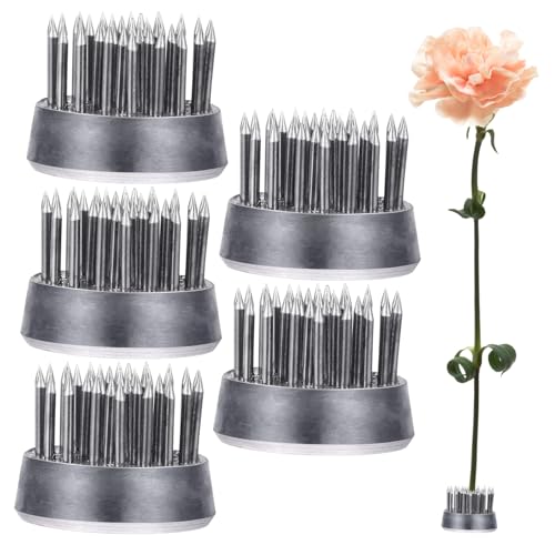 GLSTOY 5 Stück Teiliges Blumenstecker Kenzan Blumenhalter für DIY Blumenarrangements Runde Basis für Stabile Blumenfixierung und Ansprechende Pflanzenpräsentation von GLSTOY