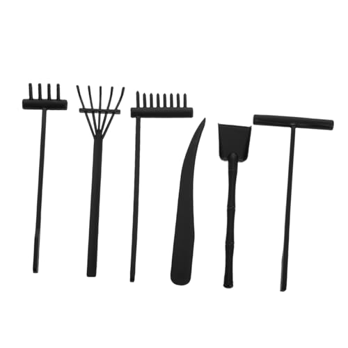 GLSTOY 6 Stück Teiliges Mini Zen Garten Rechen Leichte Kunststoff Handwerkzeuge zum Musterziehen Kompakt und Tragbar zur Beruhigung und Dekoration für Zuhause und Büro GLSTOY 6 Stück Teiliges Mini Zen Garten Rechen Leichte Kunststoff Handwerkzeuge zum Musterziehen Kompakt und Tragbar zur Beruhigung und Dekoration für Zuhause und Büro von GLSTOY