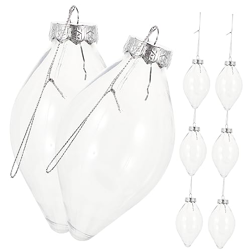 GLSTOY 8 Stück Kleine Glühbirnen, Bonbonbehälter, Bonbonflaschen In Glühbirnenform, Kleine Bonbongläser Aus Kunststoff, Bonbonflaschen Aus Kunststoff, Bonbonbehälter In Glühbirnenform, von GLSTOY