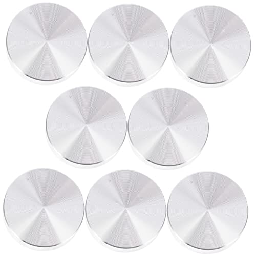 GLSTOY 8Stücke Runde Aluminium Tischadapter Teilig für Glasplatten Rutsch Pads für Couchtische Esstische und Büroschreibtische Robuste und Zuverlässige von GLSTOY