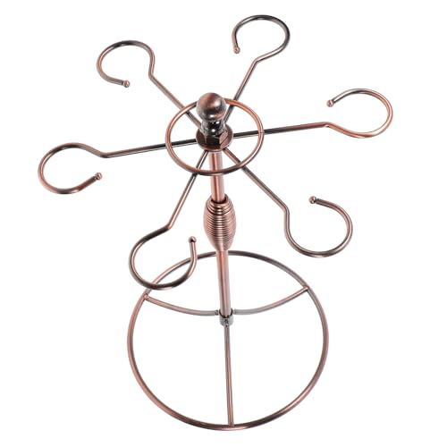 GLSTOY Antiker Weinregal aus Eisen mit Gedrehtem Draht Weinglashalter Freistehend Stabil Platzsparend für Wohnzimmer Küche Stilvolle Weinaufbewahrung von GLSTOY