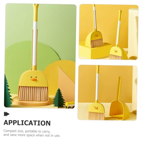 GLSTOY Besen Set mit Wischmopp Kehrblech und Schaufel Leichtes Mini Haushalts reinigungsset für Zuhause und Kindergarten Praktisches Lernspielzeug für Kleine Helfer von GLSTOY