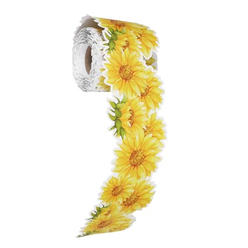 GLSTOY Boho Tropische Pinnwand-bordüre mit Blumen Blättermustern Selbstklebendes Rahmenpapier für Frühling und Sommer Klassenzimmerdekoration Einfach Anzubringen und Wiederverwendbar von GLSTOY