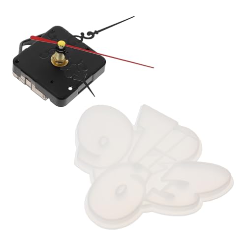 GLSTOY DIY Silikonform für Wanduhr Bastelset mit Uhrwerk Langlebige Wiederverwendbare Gießform für Epoxidharz und Kreative Wanddekor uhren Herstellung Einfach zu Reinigen und Vielseitig von GLSTOY