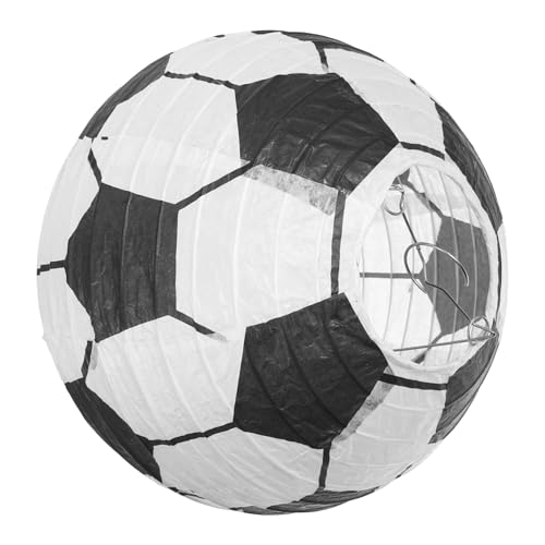 GLSTOY Fußball Papierlaterne 203 Cm Deko Für Geburtstagsparty & Sport Motto Feiern Hängende Fußball Laterne Perfekt Für Kindergeburtstage Und Sport Events von GLSTOY