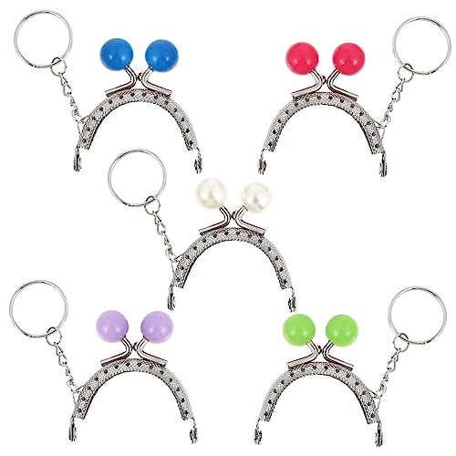 GLSTOY Goldene Bonbonperlen 5 Stück 5 cm Taschenverschluss DIY-metallrahmen Mit Perlendekor Für Geldbörsen Portemonnaies GLSTOY Goldene Bonbonperlen 5 Stück 5 cm Taschenverschluss DIY-metallrahmen Mit Perlendekor Für Geldbörsen Portemonnaies von GLSTOY