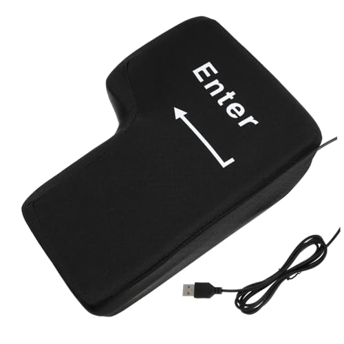 GLSTOY Großes USB Eingabetastenkissen Stressabbau Kissen Für Büro Zuhause Bequemes Nickerchen Schwarz Für Computer Und Laptop von GLSTOY