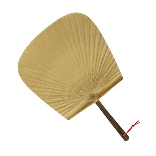 GLSTOY Japanischer Traditioneller Runder Papierfächer Handgefertigt Klassische Bambusstruktur Langlebig und Farbecht als DIY Malunterlage und Dekorativer Wandschmuck von GLSTOY