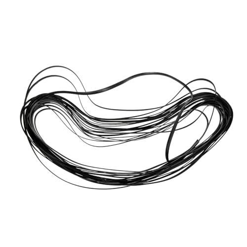 GLSTOY PE Rattan Geflecht Band Schwarz Langlebiges DIY Reparaturset für Gartenmöbel Vielseitiges Ersatzmaterial für Rattan Stuhl und Tisch Korbmöbel Wetterfest Einfach zu Reinigen von GLSTOY