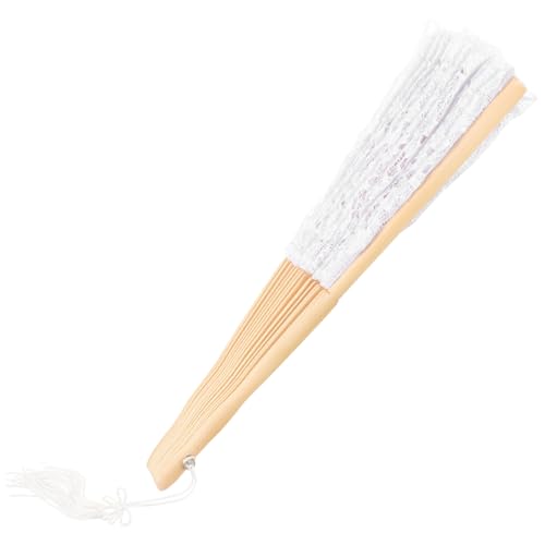GLSTOY Vintage Faltbarer Handfächer mit Floraler Spitze Leichter Eleganter Handheld Faltfächer für Braut Cosplay und Dekorative Anlässe Langlebiger Bambus Kompakt und Tragbar GLSTOY Vintage Faltbarer Handfächer mit Floraler Spitze Leichter Eleganter Handheld Faltfächer für Braut Cosplay und Dekorative Anlässe Langlebiger Bambus Kompakt und Tragbar von GLSTOY