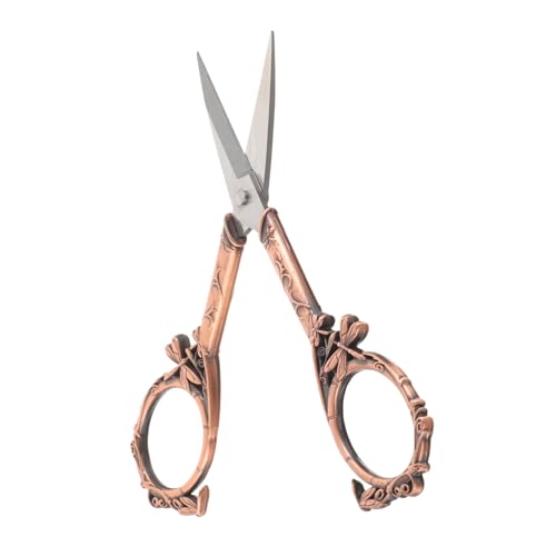 GLSTOY Vintage Scharfe Kleine Nähschere aus Rostfreiem Edelstahl Leichte Stickschere für Präzises Schneiden von Fadenenden für DIY Handwerk Bastelarbeiten und Schulprojekte von GLSTOY