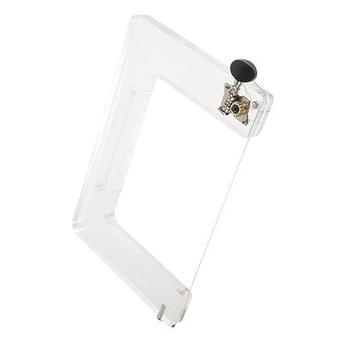 GLSTOY Wiederverwendbarer Robuster Acryl Seifenschneider mit Stahlseil für Gleichmäßiges Sauberes Schneiden von Handgemachter Seife für DIY Seifenherstellung und Verschiedene von GLSTOY