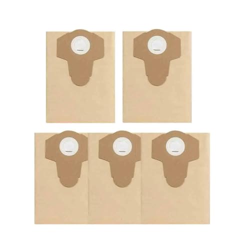 20L 30L Nass- und Trockenstaubsauger-Staubbeutel-Zubehör, kompatibel mit Einhell BT-VC1250S/BT-VC1250/TC-VC 18/20 Li S-Solo Papierstaubsammelbeutel(20L-5PCS) von GLSZNQO