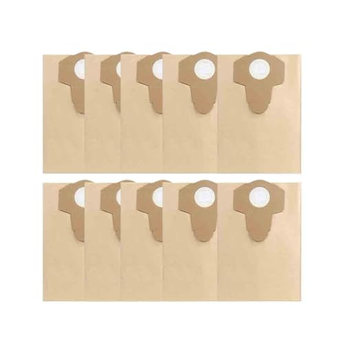 5/10 Stück 20 l 30 l Nass- und Trockenstaubsaugerbeutel, kompatibel mit Einhell BT-VC1250S/BT-VC1250/TC-VC 18/20 Li S-Solo Papierstaubsammelbeutel(30L-10PCS) von GLSZNQO