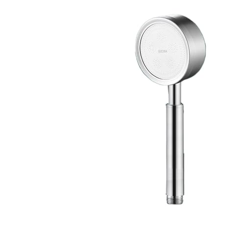 Handbrause aus Edelstahl SUS 304 for Badezimmer, Hochdruck-Wasserspar-Sprühdüse, aufgeladener Regenduschkopf(Silver-Shower Head) von GLSZNQO