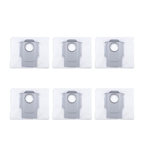 Staubbeutel-Ersatz, kompatibel mit Roborock T8 Plus G10S Pure/PRO G20 Q5 Q7 Aktivkohle-Staubbeutel, Staubsauger-Ersatzteil, Weiß(6pcs) von GLSZNQO