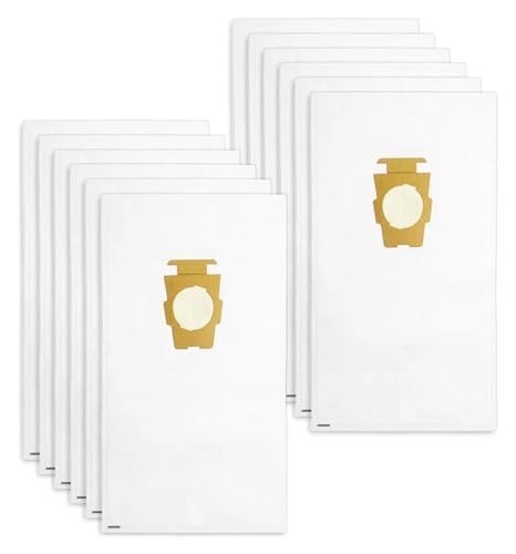 Staubsauger-Staubbeutel, Ersatz, kompatibel mit Kirby-Teil 204811 204814, universelle weiße Stoffbeutel, kompatibel mit allen Generationen(12pcs) von GLSZNQO