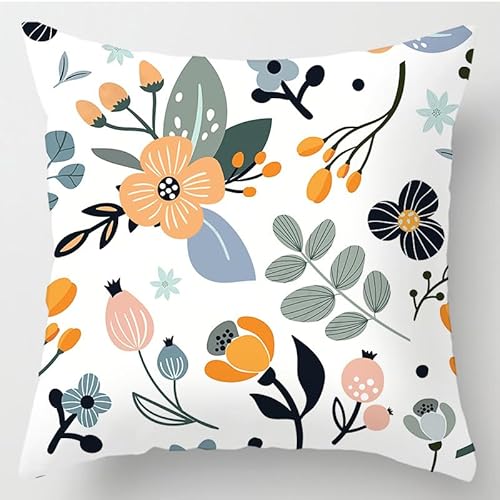GLWDMH Kissenbezug im nordischen Ins-Stil, Heimdekoration/Kissenbezüge Wohnzimmer Sofa Kissenbezüge Zierkissen(Set von 2,45x45cm, Leinen) von GLWDMH
