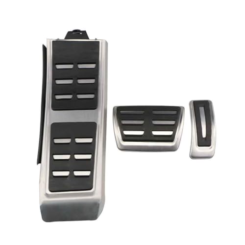 GLYGLY Auto Bremspedal für Audi A6 C6 C7 C8 2004-2022, Edelstahl Automatik Fußstütze Sport Pedale Pedalkappen Kraftstoffbremse Pads Abdeckung,at von GLYGLY