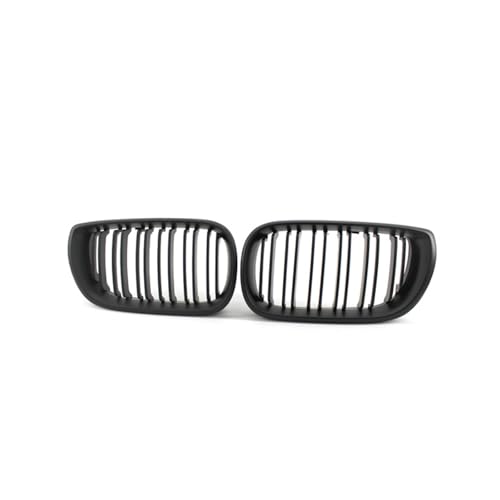 GLYGLY Auto Front Kühlergrille für BMW 3 Series E46 2002-2005 51132158542 51132158543, Stoßstangengitter für die Frontpartie Zierabdeckung mit Lamellen Grill Frontgrill, Matt Black GLYGLY Auto Front Kühlergrille für BMW 3 Series E46 2002-2005 51132158542 51132158543, Stoßstangengitter für die Frontpartie Zierabdeckung mit Lamellen Grill Frontgrill, Matt Black von GLYGLY