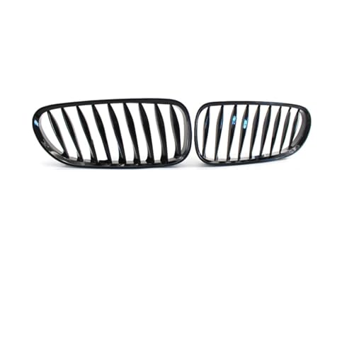 GLYGLY Auto Front Kühlergrille für BMW Z4 E85 2003-2007 51117117757 51117117758, Stoßstangengitter für die Frontpartie Zierabdeckung mit Lamellen Grill Frontgrill,Bright Black GLYGLY Auto Front Kühlergrille für BMW Z4 E85 2003-2007 51117117757 51117117758, Stoßstangengitter für die Frontpartie Zierabdeckung mit Lamellen Grill Frontgrill,Bright Black von GLYGLY