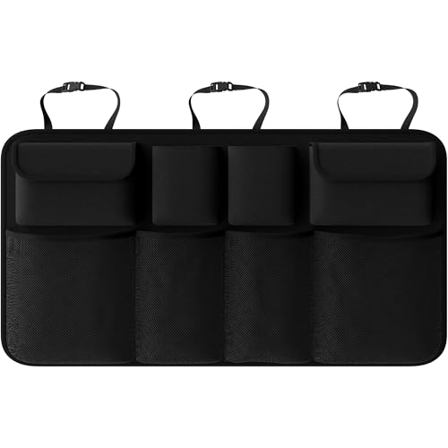 GLYGLY Auto Kofferraum Organizer für Jeep Compass, Faltbarer Organizer Auto mit 3 Verstellgurten Wasserdicht Aufbewahrung Autotasche von GLYGLY