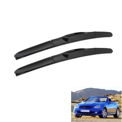 GLYGLY Auto Scheibenwischer für Benz SLK Class R170 1996-2004 22"+22", Frontwischerblatt-Set Für Windschutzscheibe Fenster Regenbürsten Auto Scheibenwischer von GLYGLY