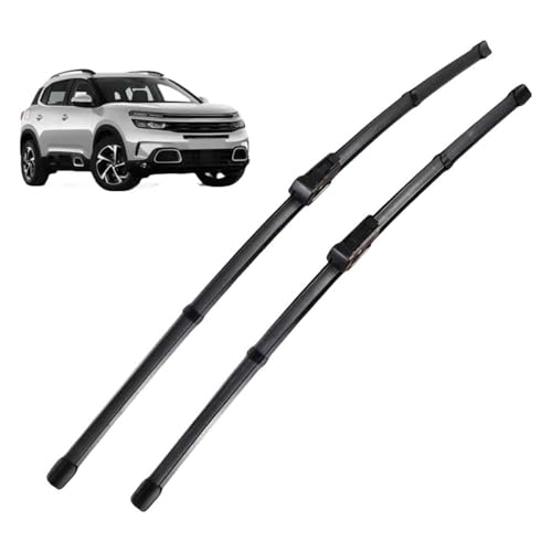 GLYGLY Auto Scheibenwischer für Citroen C5 Aircross 2017-2023 28"+16", Frontwischerblatt-Set Für Windschutzscheibe Fenster Regenbürsten Auto Scheibenwischer von GLYGLY