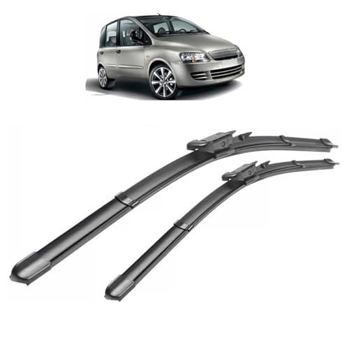 GLYGLY Auto Scheibenwischer für FIAT Multipla 2006-2010 24"+22", Frontwischerblatt-Set Für Windschutzscheibe Fenster Regenbürsten Auto Scheibenwischer von GLYGLY