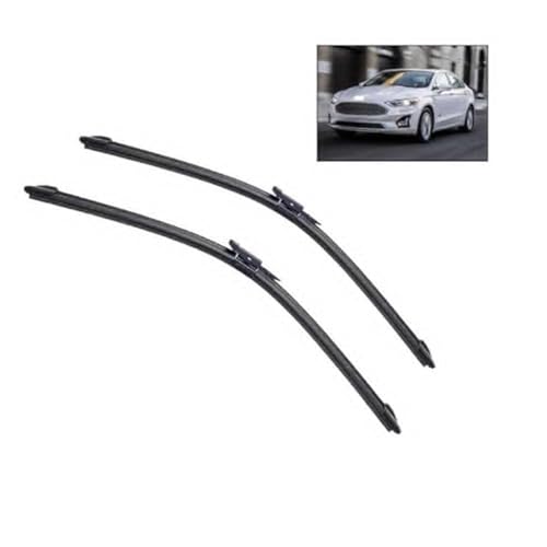 GLYGLY Auto Scheibenwischer für Ford Mondeo Fusion 2015-2019 27"+27", Frontwischerblatt-Set Für Windschutzscheibe Fenster Regenbürsten Auto Scheibenwischer von GLYGLY
