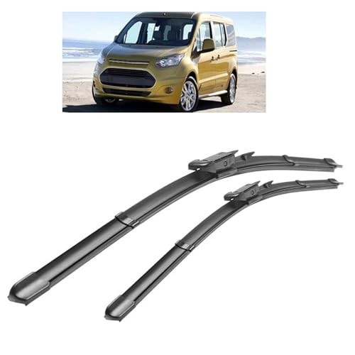 GLYGLY Auto Scheibenwischer für Ford Transit Connect 2014-2016 28"+28", Frontwischerblatt-Set Für Windschutzscheibe Fenster Regenbürsten Auto Scheibenwischer von GLYGLY