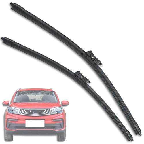 GLYGLY Auto Scheibenwischer für Geely Vision X3 2017-2019, Frontwischerblatt-Set Für Windschutzscheibe Fenster Regenbürsten Auto Scheibenwischer von GLYGLY