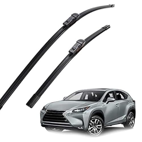 GLYGLY Auto Scheibenwischer für Lexus NX 200 300 NX200 NX200t NX300h 2014-2018 26" +16", Frontwischerblatt-Set Für Windschutzscheibe Fenster Regenbürsten Auto Scheibenwischer von GLYGLY