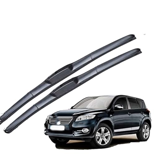 GLYGLY Auto Scheibenwischer für Toyota RAV42006-2015 24"+17", Frontwischerblatt-Set Für Windschutzscheibe Fenster Regenbürsten Auto Scheibenwischer von GLYGLY