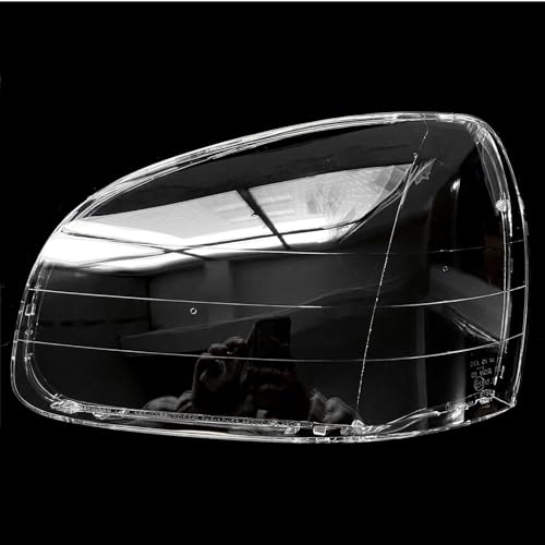 GLYGLY Transparente Auto Front Scheinwerfer für Hyundai Santa Fe 2004-2010, Autoscheinwerfer Linsenschale Lampenschirm Scheinwerfergehäuse Zubehör,Left von GLYGLY