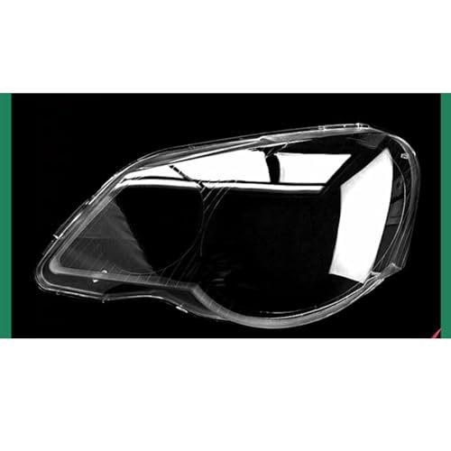 GLYGLY Transparente Auto Front Scheinwerfer für Polo 2006-2010, Autoscheinwerfer Linsenschale Lampenschirm Scheinwerfergehäuse Zubehör,Left von GLYGLY