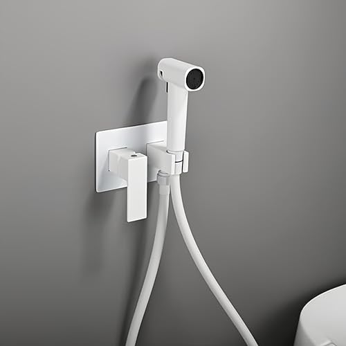 GLYYR Bidet Handbrause für Toilette Armaturen WC, Bidet Handbrause Set mit Dual-Modus (Jet/Stream) Messing, Brause Sprayer Kit Warmes und Kaltes Wasser Hand Sprayer mit 1.2m Brauseschlauch von GLYYR
