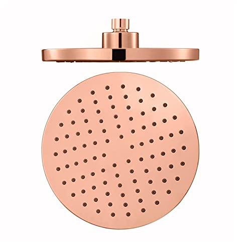 GLYYR Regenduschkopf, Hochdruck Wasserfall Duschkopf mit Verstellbarem Winkel und Verstopfungsfreien Silikondüsen, Luxus Badezimmer Kopfbrause,Round Rose Gold GLYYR Regenduschkopf, Hochdruck Wasserfall Duschkopf mit Verstellbarem Winkel und Verstopfungsfreien Silikondüsen, Luxus Badezimmer Kopfbrause,Round Rose Gold von GLYYR