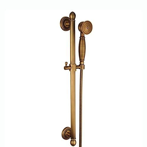 GLYYRLR Brausestange, Duschstange Antike Messing Brausestange Verstellbar Duschkopf Stange Wandstange Brausestangenset mit 1.5M Brauseschlauch und Verstellbarer Ständer,Type a GLYYRLR Brausestange, Duschstange Antike Messing Brausestange Verstellbar Duschkopf Stange Wandstange Brausestangenset mit 1.5M Brauseschlauch und Verstellbarer Ständer,Type a von GLYYRLR