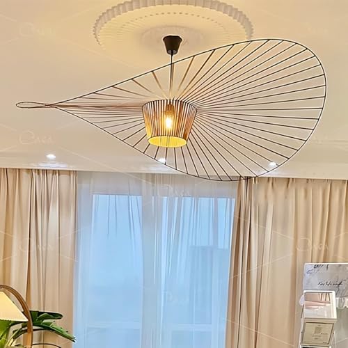 GLZXMQBP Retro Pendelleuchte Schwindel Kronleuchter Vertigo Hängeleuchte Glasfaser + Faser Stoff Hut Design Moderne Wohnzimmer Hängelampe Küche Bad Dekorative Beleuchtung E27,Braun,100CM GLZXMQBP Retro Pendelleuchte Schwindel Kronleuchter Vertigo Hängeleuchte Glasfaser + Faser Stoff Hut Design Moderne Wohnzimmer Hängelampe Küche Bad Dekorative Beleuchtung E27,Braun,100CM von GLZXMQBP
