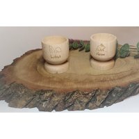 Eierbecher Aus Holz Mit Gravur von GLaserTechnik