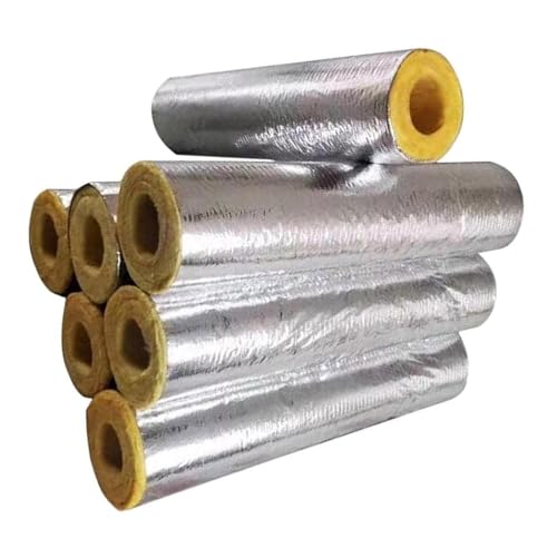 Vorgeschlitzte Rohrisolierungs-Schaumstoffschläuche, selbstklebende Wärmeschutz-Schaumstoff-Rohrabdeckungen, Wasserrohr-Isolierhülsen, Aluminiumfolien-Rohrabdeckungen(ID2"xT1.18") von GLazzy