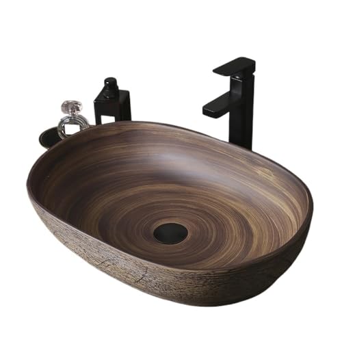 Badezimmer Waschbecken Keramik Retro Spüle Waschbecken Außen Innen Waschbecken Terrasse Badezimmer Schiff sinken von GLigeT