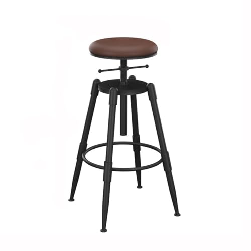 Barhocker Leder Bar Hocker Swivel Bar Restaurant Aufzug Hochstuhl Braun Gegengriffe von GLigeT