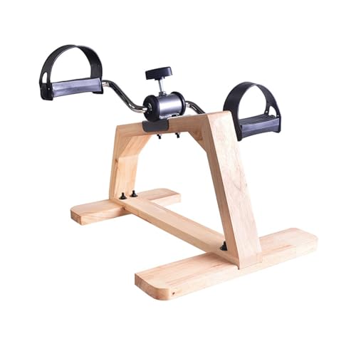 Bewegungstrainer Fahrrad-Peddler-Trainingsgerät aus massivem Holz unter dem Schreibtisch, Bein-Arm-Trainings-Peddler-Trainingsgerät for Senioren, Fitness-Trainingsgerät-Peddler for das Rehabilitations von GLigeT